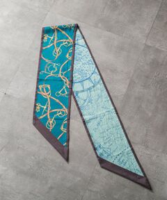 LAUTREAMONT / ロートレアモン マフラー・ショール・スヌード・ストール | ケンサキリバーマップガラスカーフ≪洗濯機で洗える≫