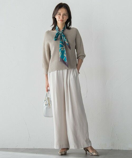 LAUTREAMONT / ロートレアモン マフラー・ショール・スヌード・ストール | ケンサキリバーマップガラスカーフ≪洗濯機で洗える≫ | 詳細1