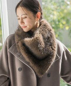 LAUTREAMONT / ロートレアモン マフラー・ショール・スヌード・ストール | 【THROW/スロー】Eco Fur Shawl