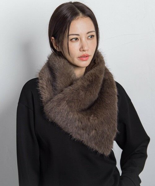 LAUTREAMONT / ロートレアモン マフラー・ショール・スヌード・ストール | 【THROW/スロー】Eco Fur Shawl | 詳細6
