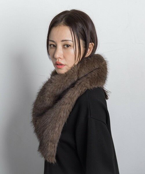 LAUTREAMONT / ロートレアモン マフラー・ショール・スヌード・ストール | 【THROW/スロー】Eco Fur Shawl | 詳細7