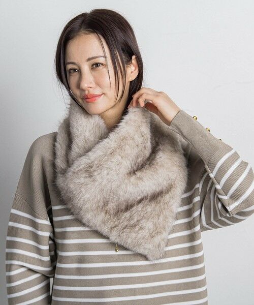 LAUTREAMONT / ロートレアモン マフラー・ショール・スヌード・ストール | 【THROW/スロー】Eco Fur Shawl | 詳細19