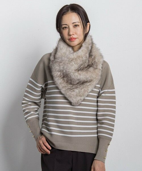 LAUTREAMONT / ロートレアモン マフラー・ショール・スヌード・ストール | 【THROW/スロー】Eco Fur Shawl | 詳細14