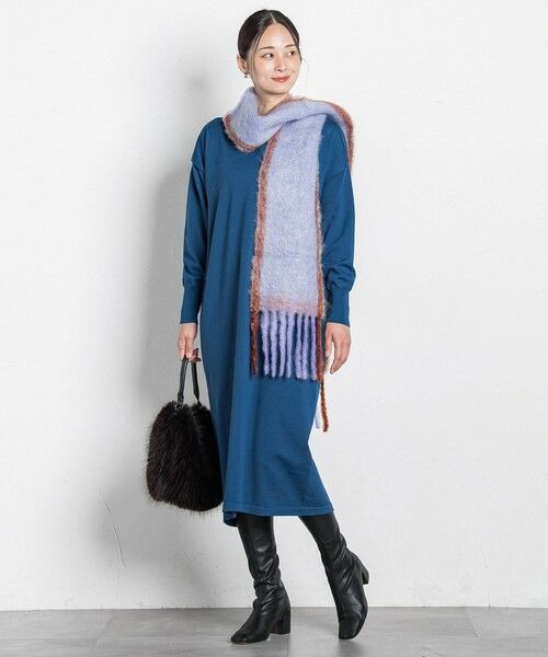 LAUTREAMONT / ロートレアモン マフラー・ショール・スヌード・ストール | 【WEB限定】【814EZCARAY/エスカライ】 Twist Frame モヘヤストール | 詳細7