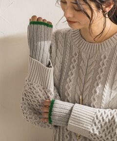 LAUTREAMONT / ロートレアモン 手袋 | 【WEB限定】【WILLIAM BRUNTON】カシミヤラインニットグローブ