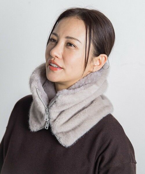 LAUTREAMONT / ロートレアモン マフラー・ショール・スヌード・ストール | 【WEB限定】【THROW/スロー】Eco Fur Neck Warmer | 詳細4