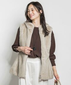 LAUTREAMONT / ロートレアモン ダウンジャケット・ベスト | リバーシブルファーフーディベスト