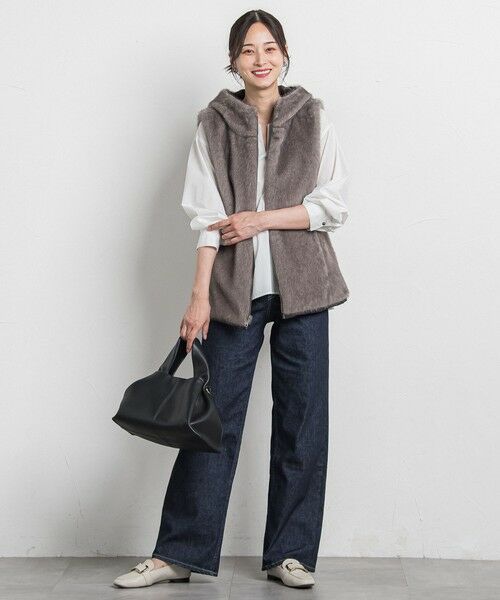 LAUTREAMONT / ロートレアモン ダウンジャケット・ベスト | リバーシブルファーフーディベスト | 詳細3