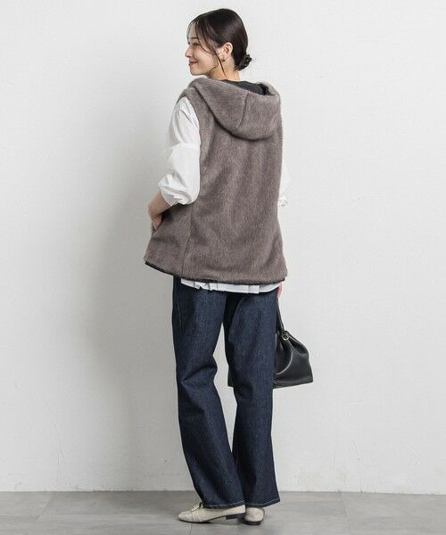 LAUTREAMONT / ロートレアモン ダウンジャケット・ベスト | リバーシブルファーフーディベスト | 詳細4