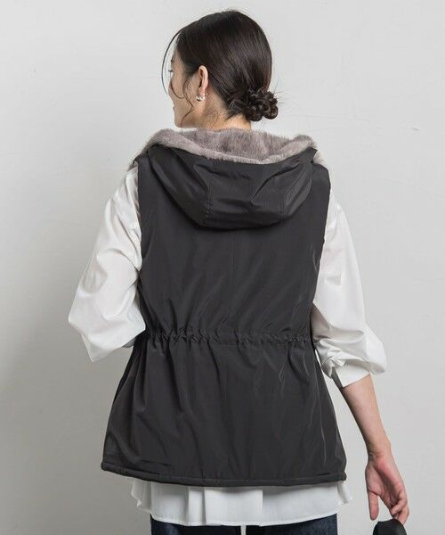 LAUTREAMONT / ロートレアモン ダウンジャケット・ベスト | リバーシブルファーフーディベスト | 詳細6