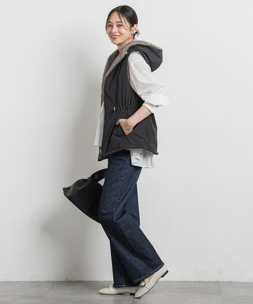 LAUTREAMONT / ロートレアモン ダウンジャケット・ベスト | リバーシブルファーフーディベスト | 詳細8