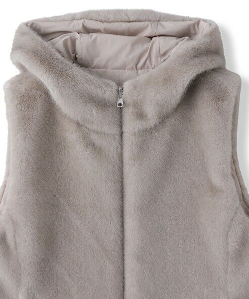 LAUTREAMONT / ロートレアモン ダウンジャケット・ベスト | リバーシブルファーフーディベスト | 詳細27