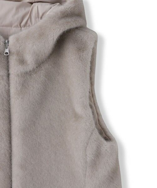 LAUTREAMONT / ロートレアモン ダウンジャケット・ベスト | リバーシブルファーフーディベスト | 詳細28