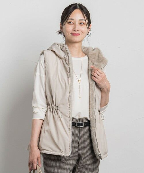 LAUTREAMONT / ロートレアモン ダウンジャケット・ベスト | リバーシブルファーフーディベスト | 詳細19