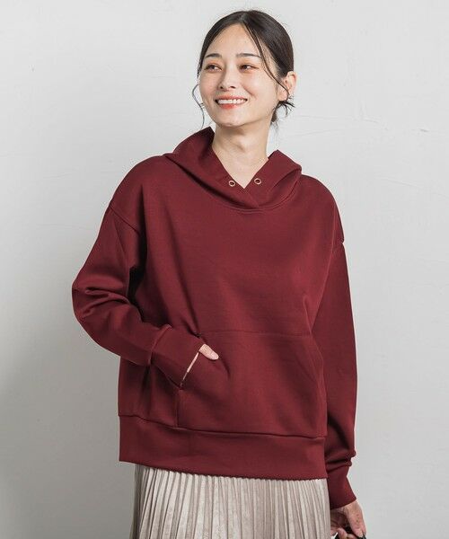 LAUTREAMONT/ロートレアモン 【WEB限定】ふんわリッチパーカー&#8810;手洗い可能&#8811; ボルドー 11号