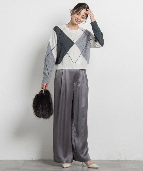 LAUTREAMONT / ロートレアモン その他パンツ | カリーヌサテンパンツ≪洗える≫ | 詳細18