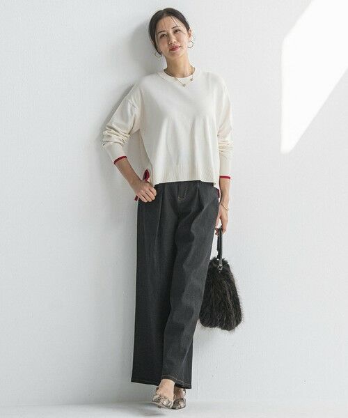 LAUTREAMONT / ロートレアモン その他パンツ | 【WEB限定】365デニムパンツ ワイドシルエット≪洗える≫ | 詳細7