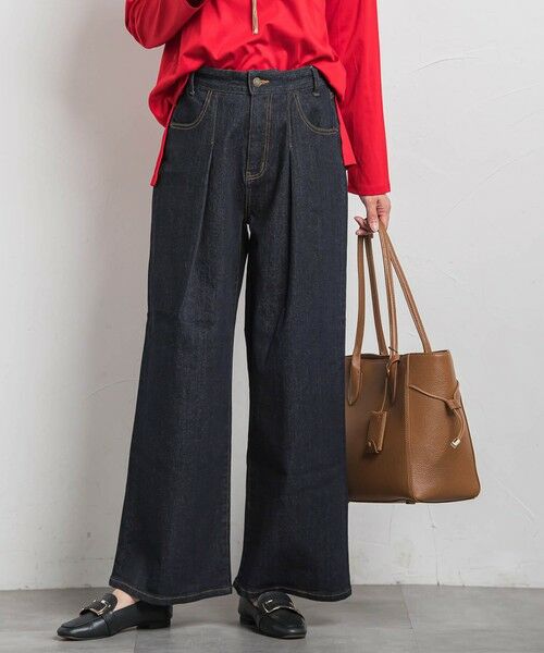 LAUTREAMONT / ロートレアモン その他パンツ | 【WEB限定】365デニムパンツ ワイドシルエット≪洗える≫ | 詳細5