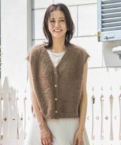 LAUTREAMONT / ロートレアモン ニット・セーター | フェザーヤーンニットベスト