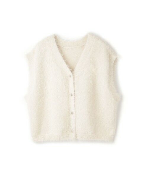 LAUTREAMONT / ロートレアモン ニット・セーター | フェザーヤーンニットベスト | 詳細6