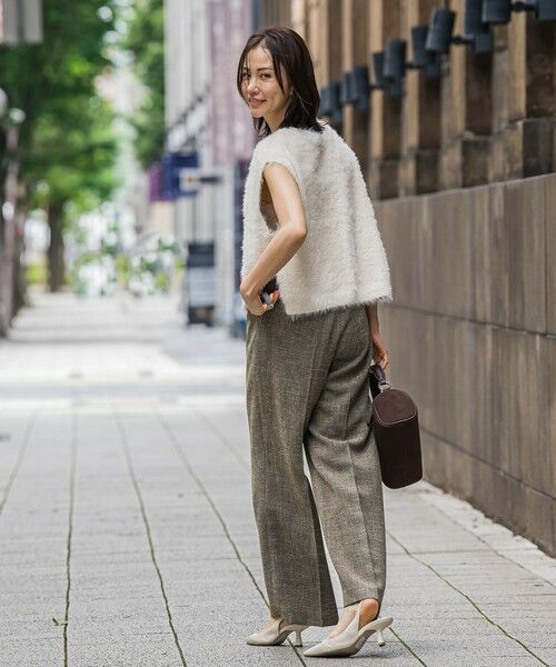 LAUTREAMONT / ロートレアモン ニット・セーター | フェザーヤーンニットベスト | 詳細5