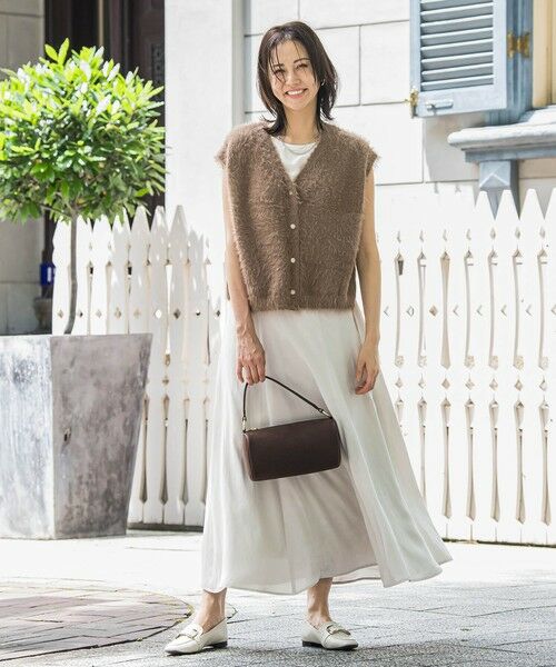 LAUTREAMONT / ロートレアモン ニット・セーター | フェザーヤーンニットベスト | 詳細9