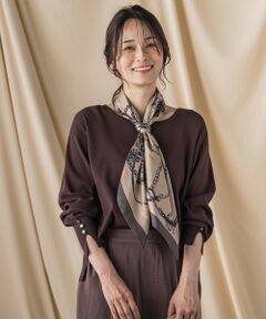 LAUTREAMONT / ロートレアモン ニット・セーター | 袖ボタンクルーネックニット ≪手洗い可能≫