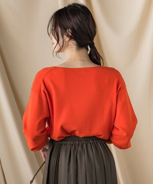 LAUTREAMONT / ロートレアモン ニット・セーター | 袖ボタンクルーネックニット ≪手洗い可能≫ | 詳細1