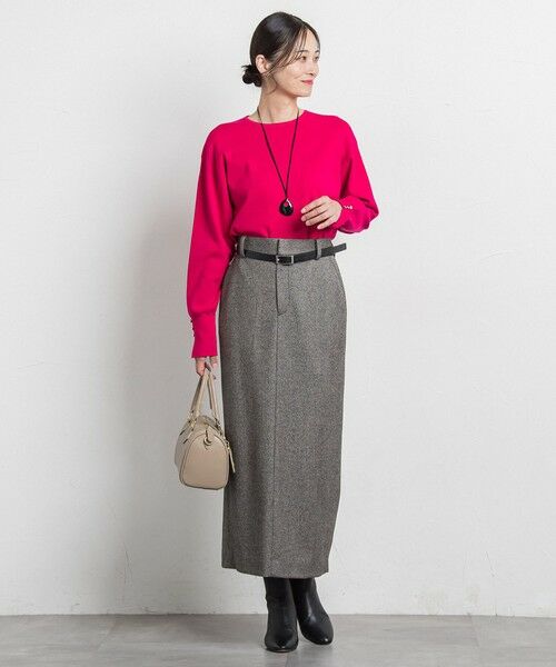 LAUTREAMONT / ロートレアモン ニット・セーター | 袖ボタンクルーネックニット ≪手洗い可能≫ | 詳細5