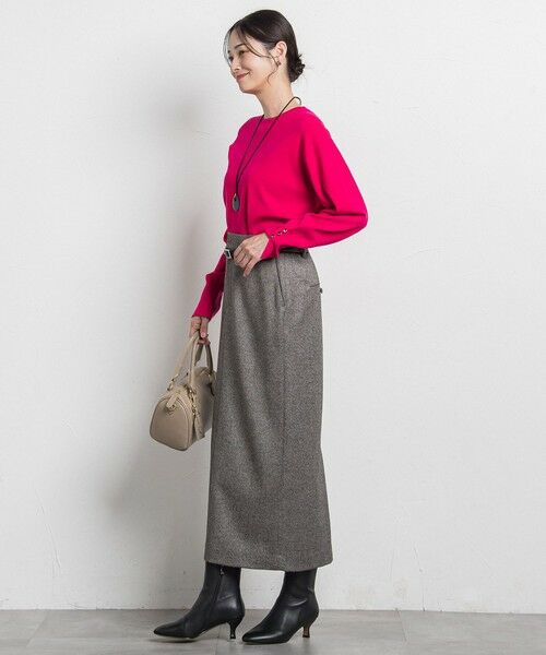 LAUTREAMONT / ロートレアモン ニット・セーター | 袖ボタンクルーネックニット ≪手洗い可能≫ | 詳細6