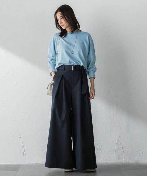 LAUTREAMONT / ロートレアモン ニット・セーター | 袖ボタンクルーネックニット ≪手洗い可能≫ | 詳細2