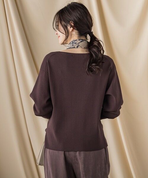 LAUTREAMONT / ロートレアモン ニット・セーター | 袖ボタンクルーネックニット ≪手洗い可能≫ | 詳細15