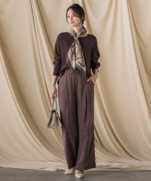 LAUTREAMONT / ロートレアモン ニット・セーター | 袖ボタンクルーネックニット ≪手洗い可能≫ | 詳細16