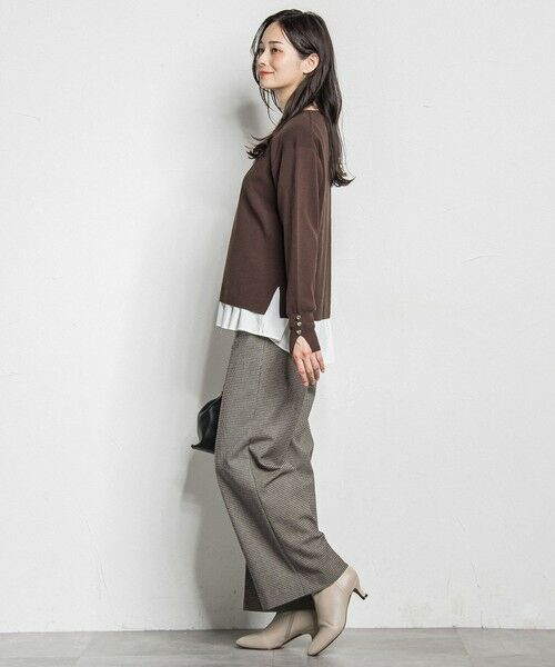 LAUTREAMONT / ロートレアモン ニット・セーター | 袖ボタンクルーネックニット ≪手洗い可能≫ | 詳細20