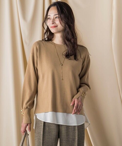 LAUTREAMONT / ロートレアモン ニット・セーター | 袖ボタンクルーネックニット ≪手洗い可能≫ | 詳細24