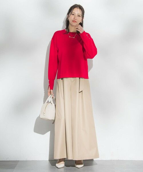 LAUTREAMONT / ロートレアモン ニット・セーター | 袖ボタンクルーネックニット ≪手洗い可能≫ | 詳細6