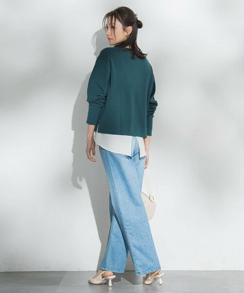 LAUTREAMONT / ロートレアモン ニット・セーター | 袖ボタンクルーネックニット ≪手洗い可能≫ | 詳細13