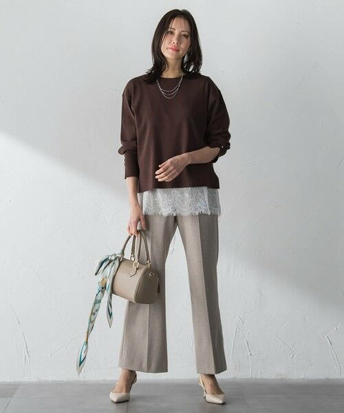 LAUTREAMONT / ロートレアモン ニット・セーター | 袖ボタンクルーネックニット ≪手洗い可能≫ | 詳細16