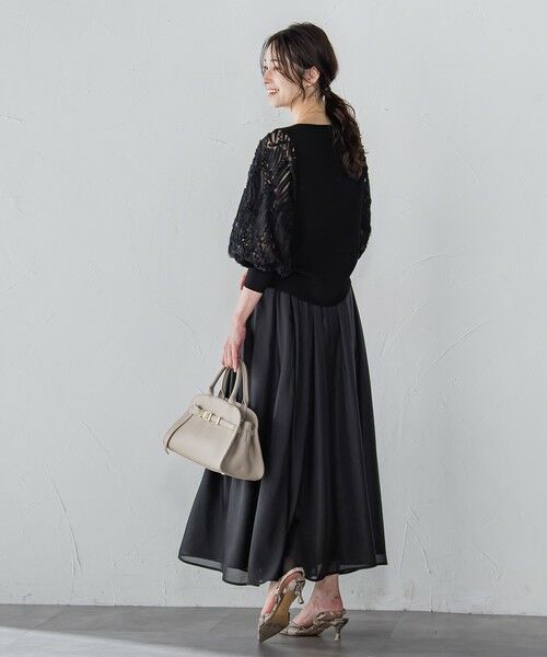 LAUTREAMONT / ロートレアモン ニット・セーター | エンブロイダリースリーブニットプルオーバー ≪手洗い可能≫≪手洗い可能≫ | 詳細5