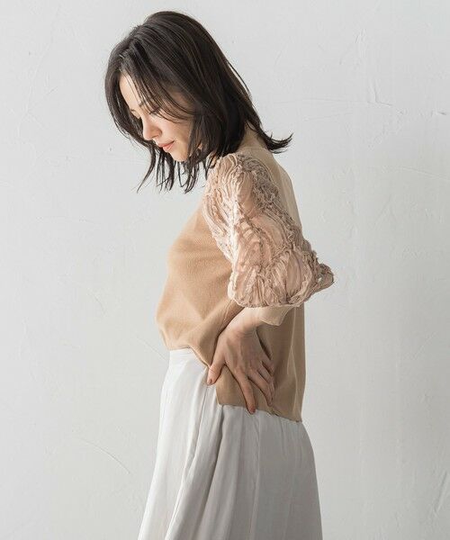 LAUTREAMONT / ロートレアモン ニット・セーター | エンブロイダリースリーブニットプルオーバー ≪手洗い可能≫≪手洗い可能≫ | 詳細8