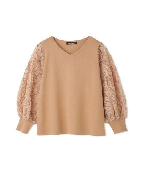 LAUTREAMONT / ロートレアモン ニット・セーター | エンブロイダリースリーブニットプルオーバー ≪手洗い可能≫≪手洗い可能≫ | 詳細13