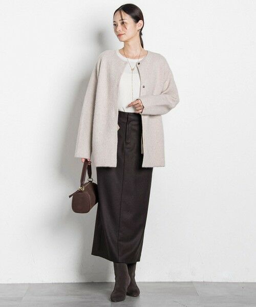 LAUTREAMONT / ロートレアモン カーディガン・ボレロ | フォックス混ニットジャケット | 詳細5