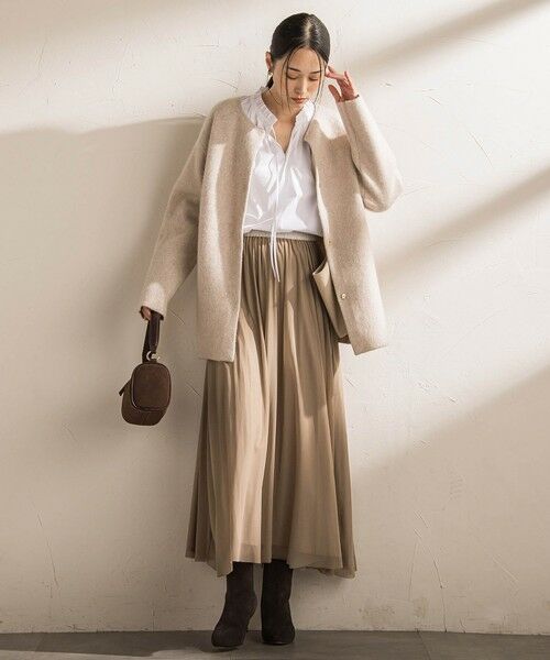 LAUTREAMONT / ロートレアモン カーディガン・ボレロ | フォックス混ニットジャケット | 詳細15