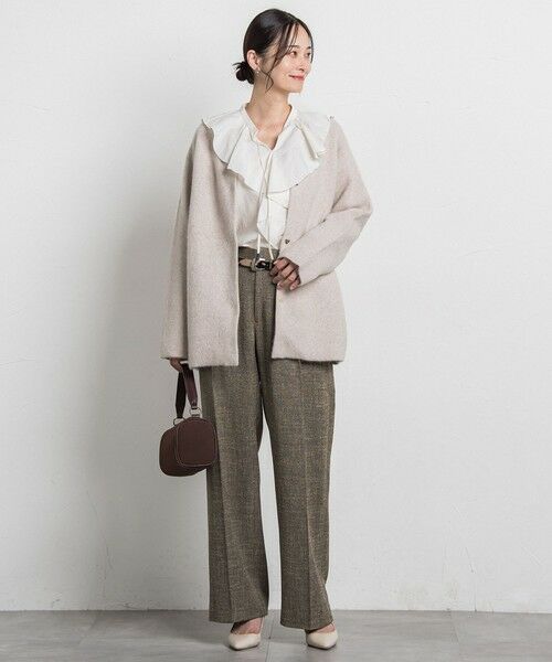 LAUTREAMONT / ロートレアモン カーディガン・ボレロ | フォックス混ニットジャケット | 詳細1