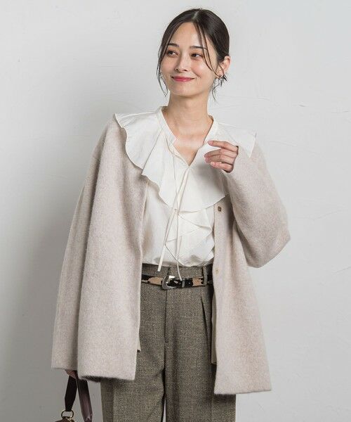 LAUTREAMONT / ロートレアモン カーディガン・ボレロ | フォックス混ニットジャケット | 詳細3