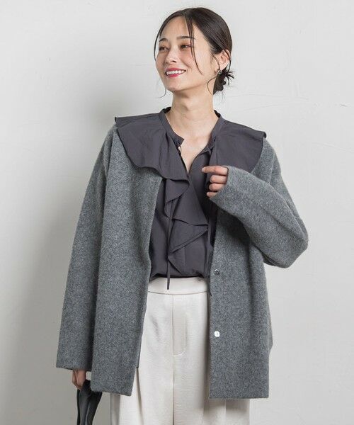 LAUTREAMONT / ロートレアモン カーディガン・ボレロ | フォックス混ニットジャケット | 詳細16