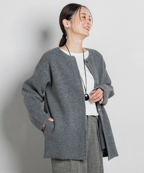 LAUTREAMONT / ロートレアモン カーディガン・ボレロ | フォックス混ニットジャケット | 詳細24