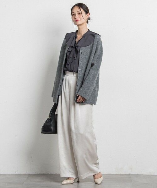 LAUTREAMONT / ロートレアモン カーディガン・ボレロ | フォックス混ニットジャケット | 詳細20