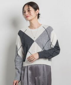 LAUTREAMONT / ロートレアモン ニット・セーター | アーガイルジャカードプルオーバー