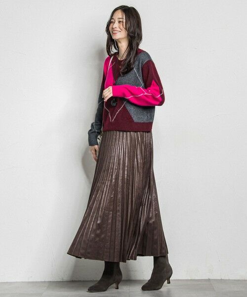 LAUTREAMONT / ロートレアモン ニット・セーター | アーガイルジャカードプルオーバー | 詳細6